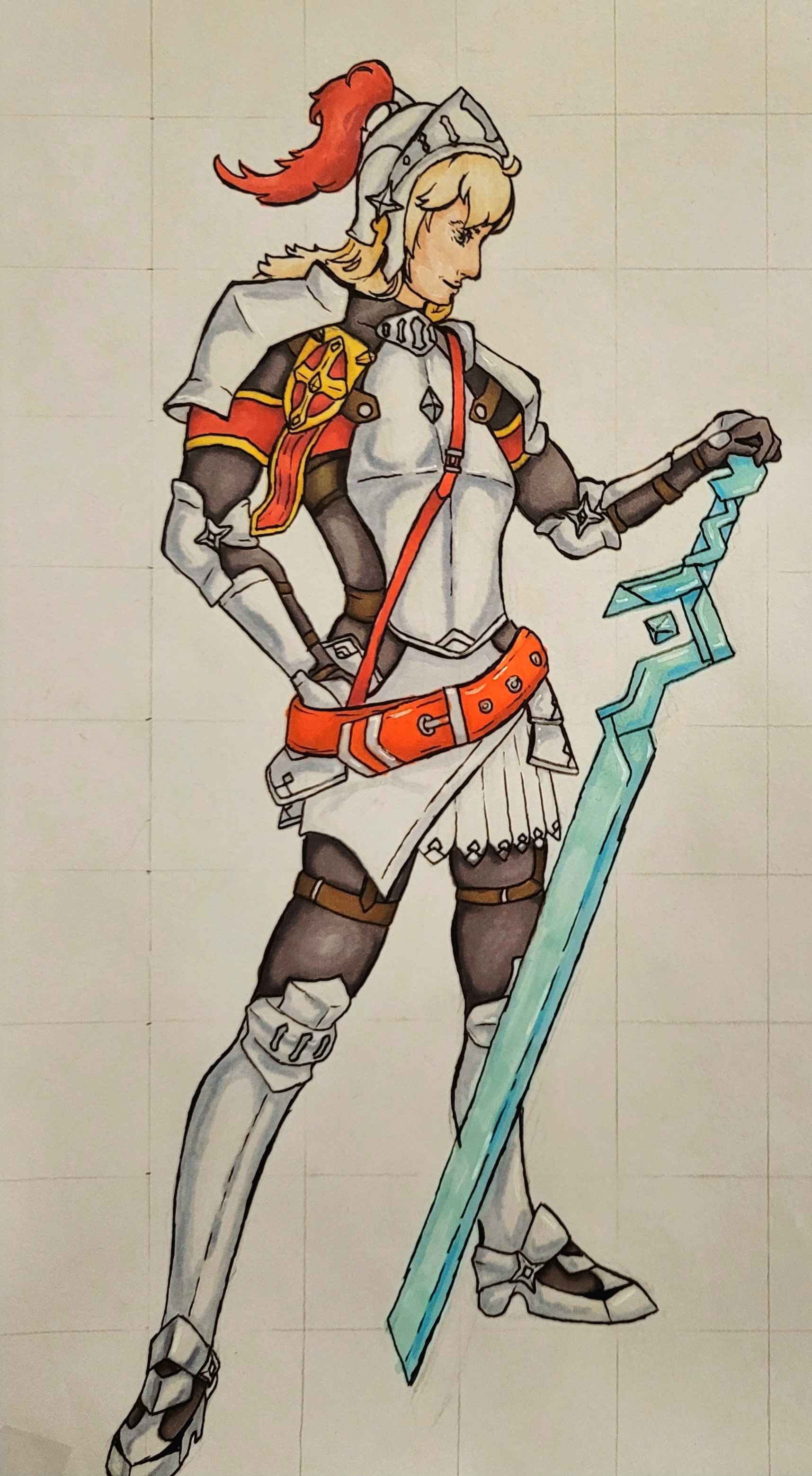 female knight from guardian tales